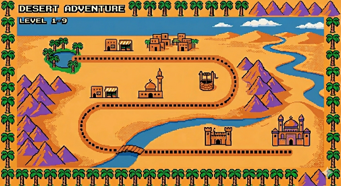 Arabic learning journey map