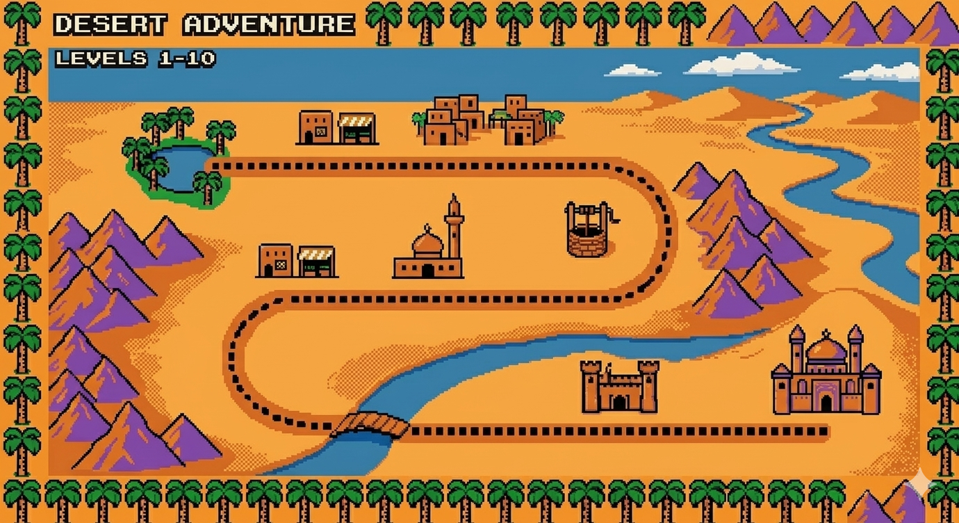 Arabic learning journey map