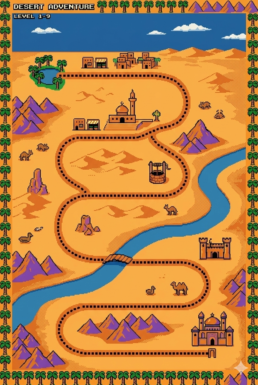 Arabic learning journey map