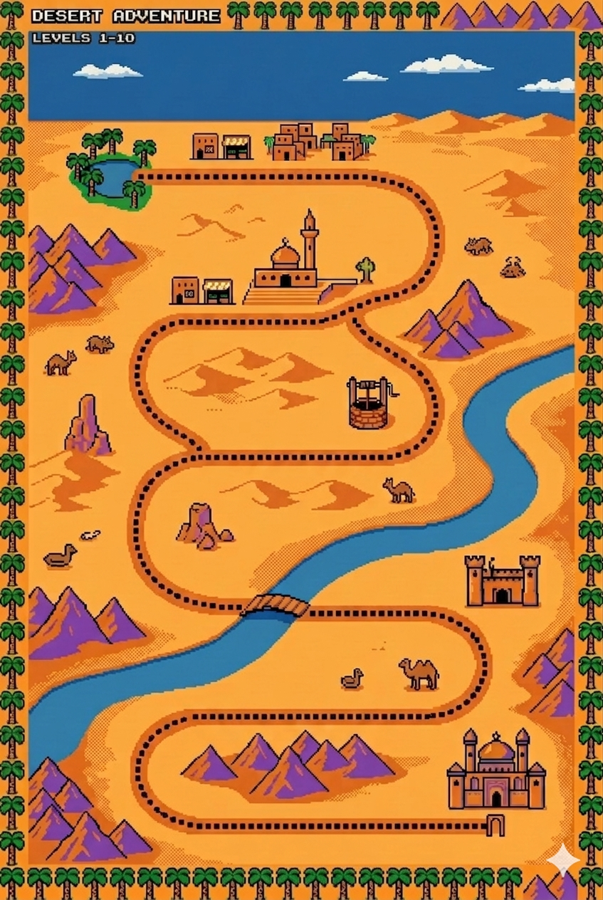 Arabic learning journey map